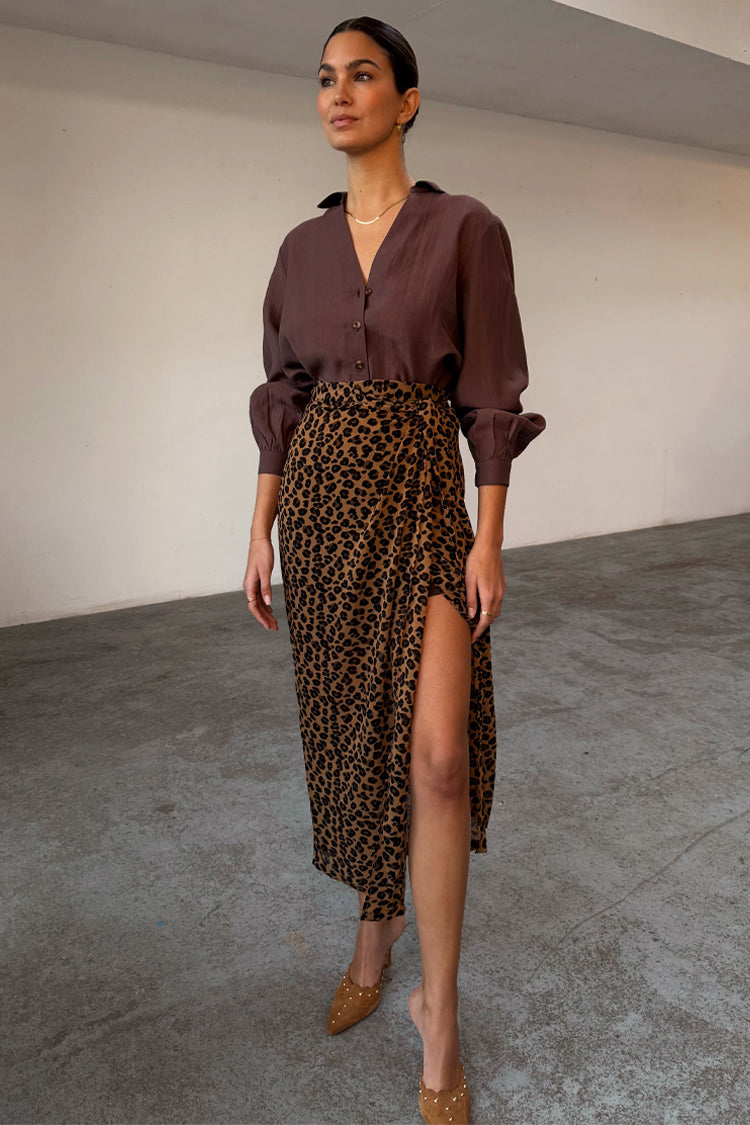 Leopard Sheer Jaspre Skirt